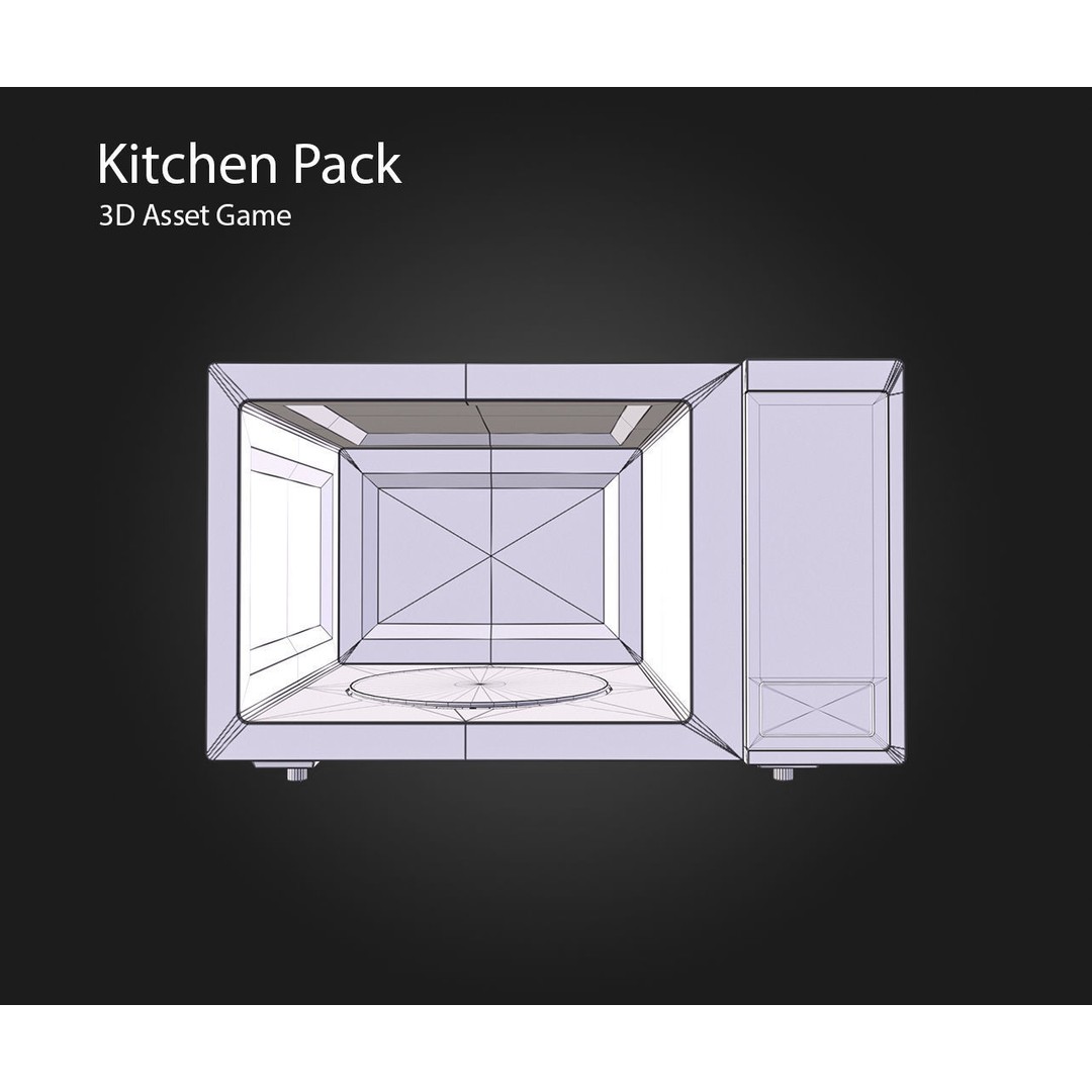Kitchen Appliances 3D Model – Low Poly Game Ready, PBR Textures