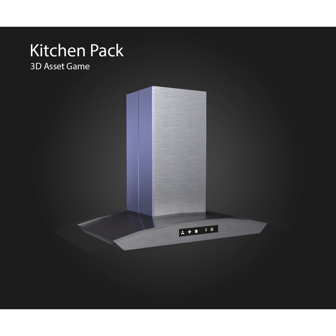 Kitchen Appliances 3D Model – Low Poly Game Ready, PBR Textures - View 10