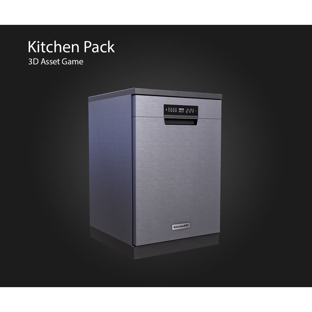 Kitchen Appliances 3D Model – Low Poly Game Ready, PBR Textures - View 8