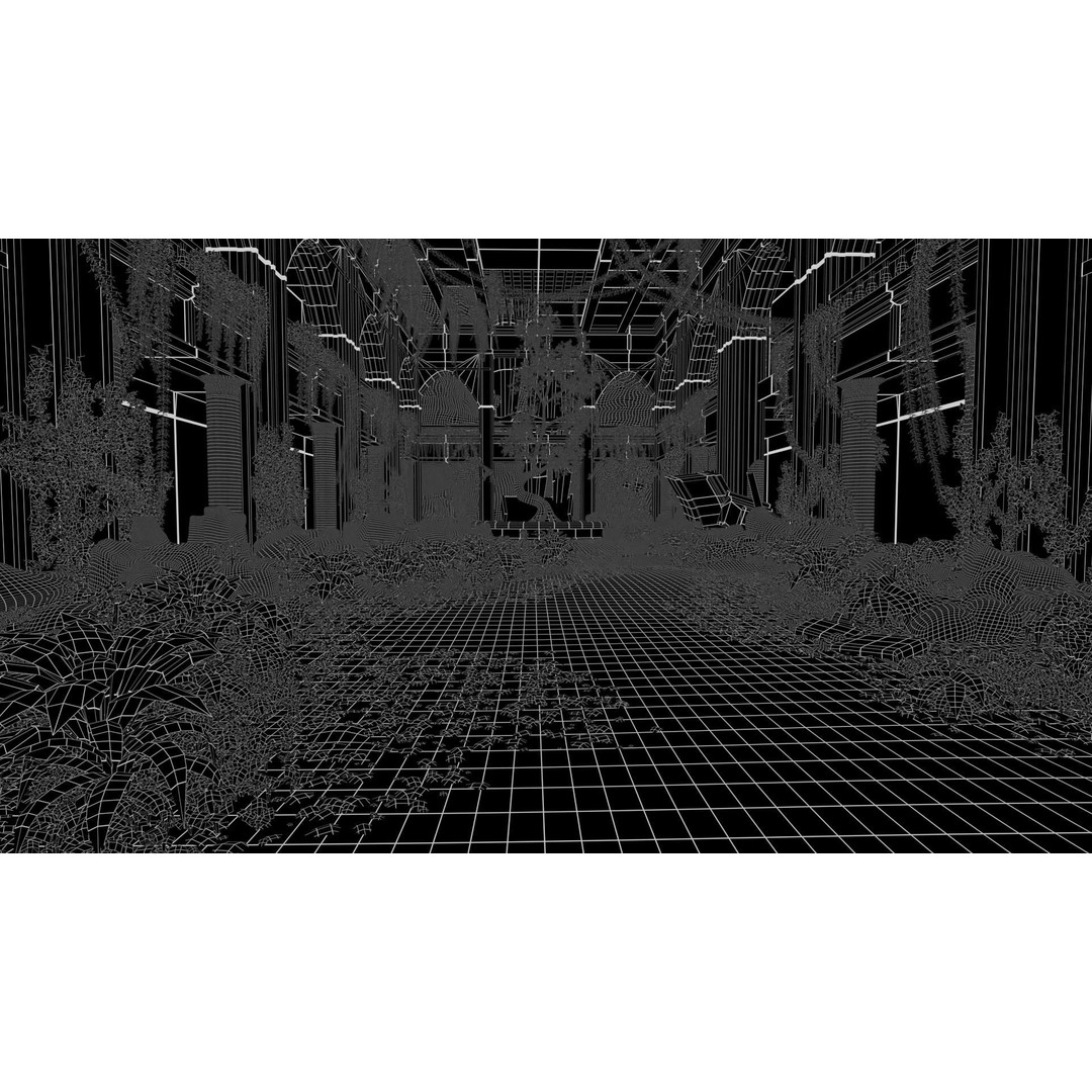 Sacred Tree Scene 3D Model – High Poly Game Asset, Blender, FBX, OBJ