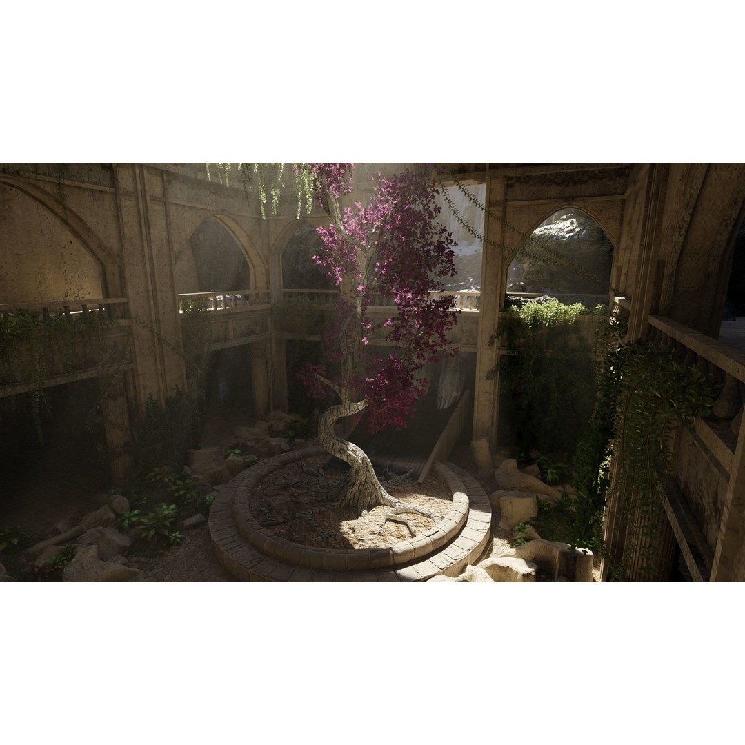 Sacred Tree Scene 3D Model – High Poly Game Asset, Blender, FBX, OBJ - View 6