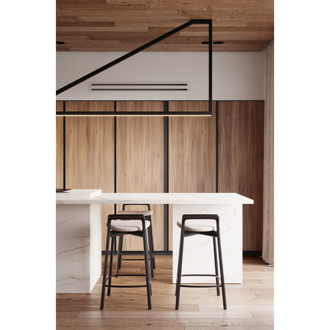 Modern Living Room 3D Model – Casual Interior, FBX, OBJ, Game-Ready - View 5