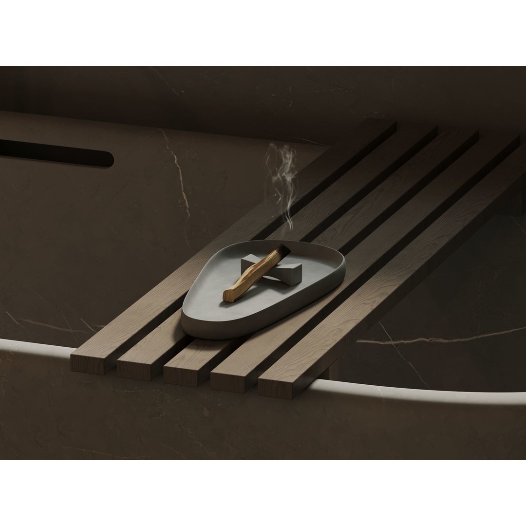 Stone Bathroom 3D Model – Cozy Interior Scene with Textures - View 10