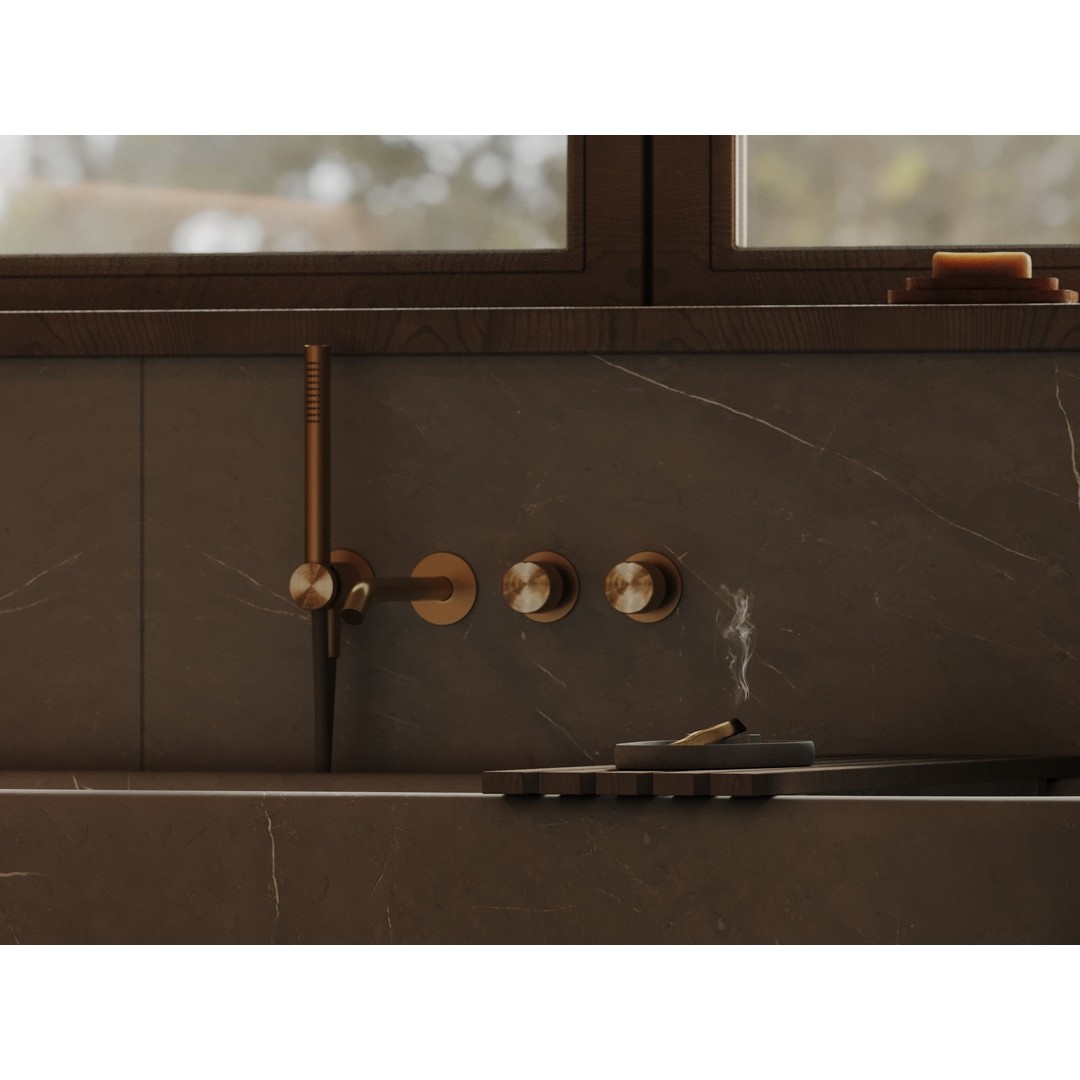 Stone Bathroom 3D Model – Cozy Interior Scene with Textures - View 9