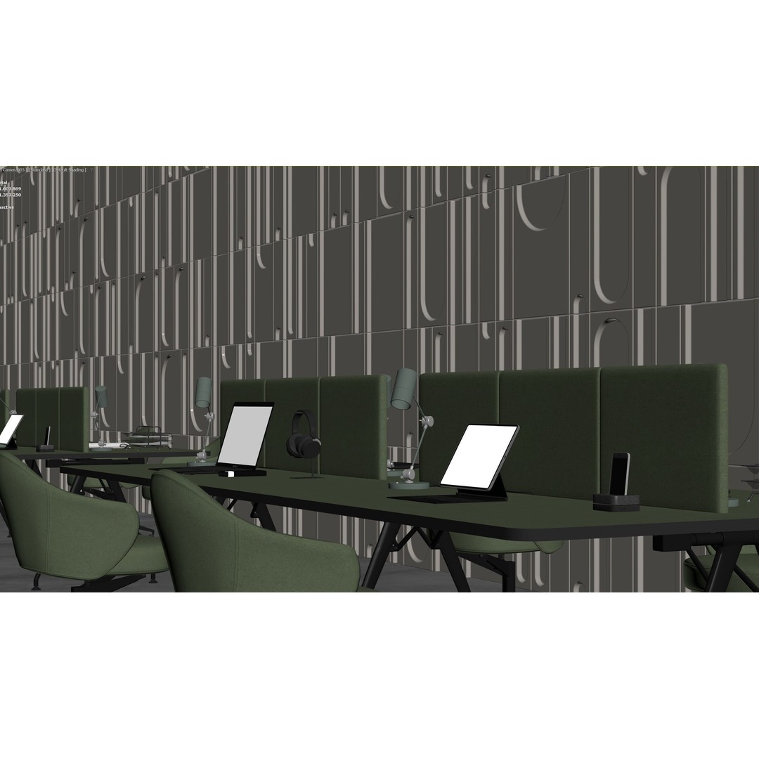 Open Office IV 3D Model – Detailed Architectural Scene, FBX, Corona Render - View 18