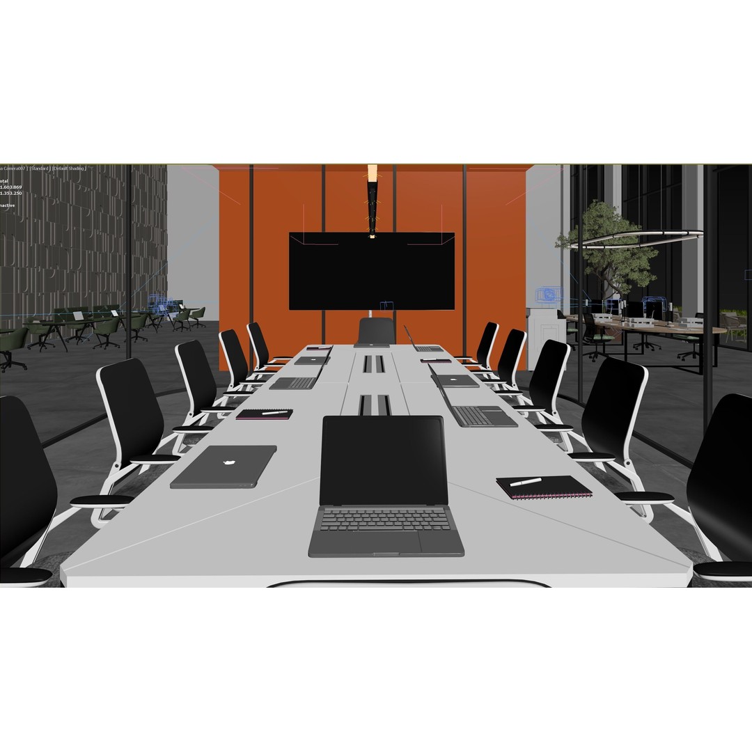 Open Office IV 3D Model – Detailed Architectural Scene, FBX, Corona Render - View 20