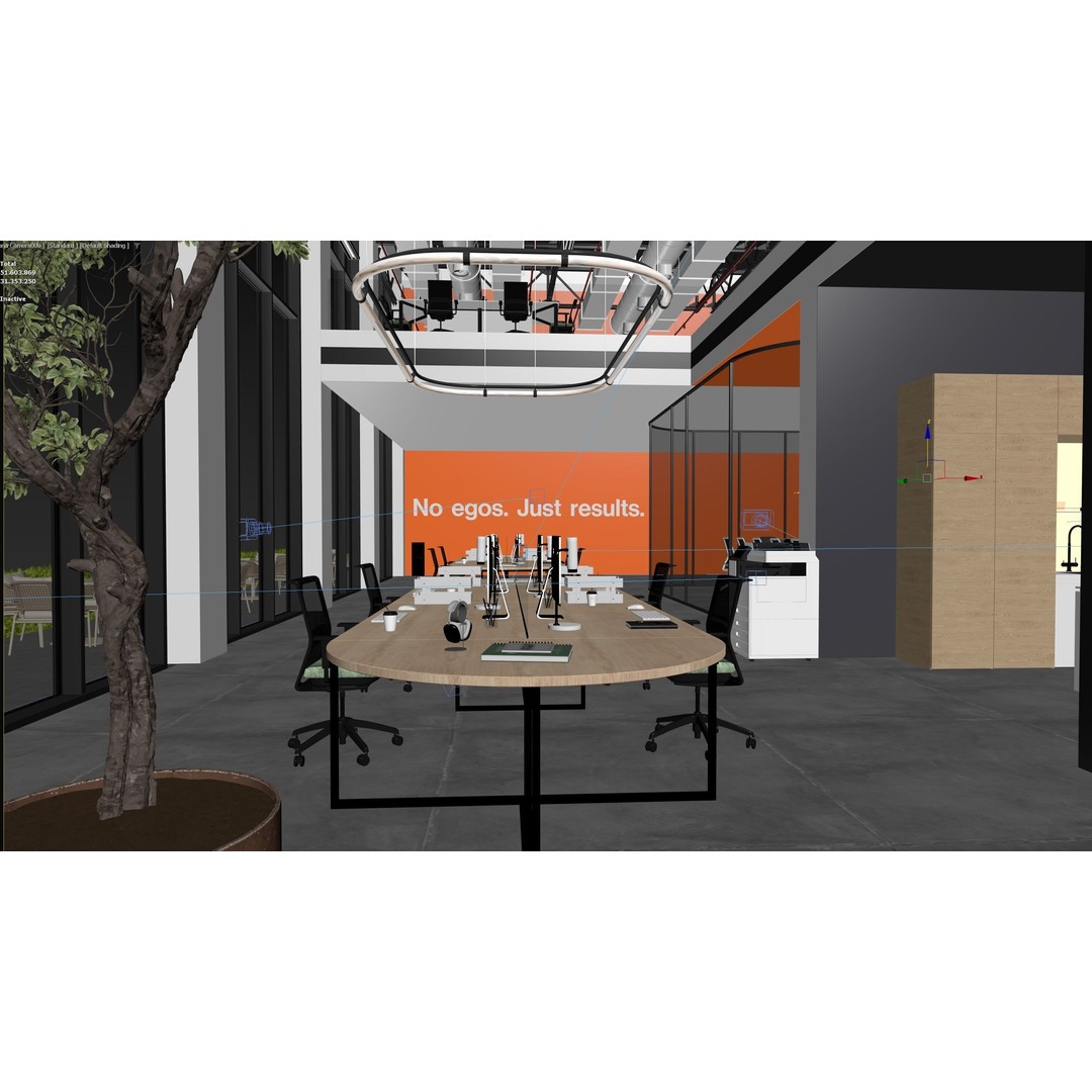 Open Office IV 3D Model – Detailed Architectural Scene, FBX, Corona Render - View 21