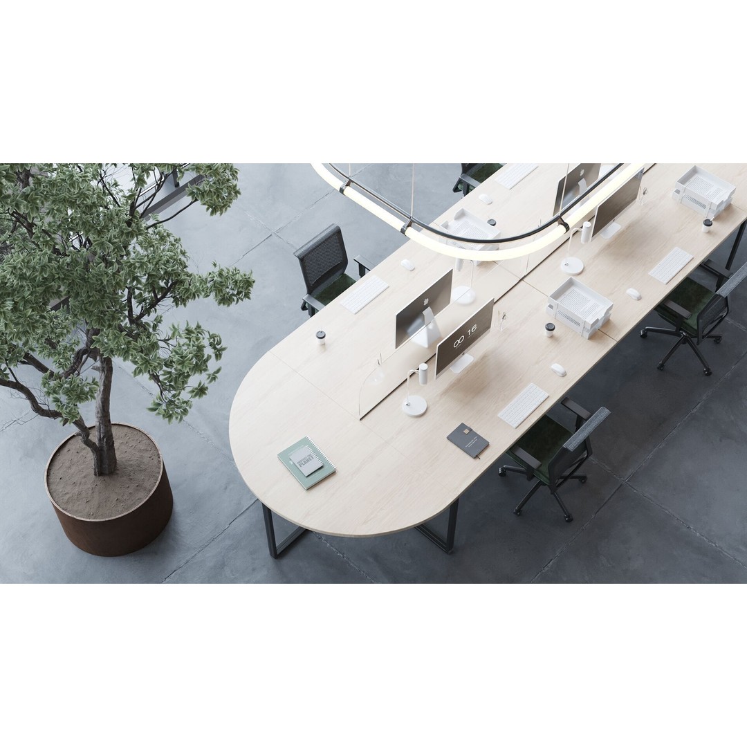 Open Office IV 3D Model – Detailed Architectural Scene, FBX, Corona Render - View 4