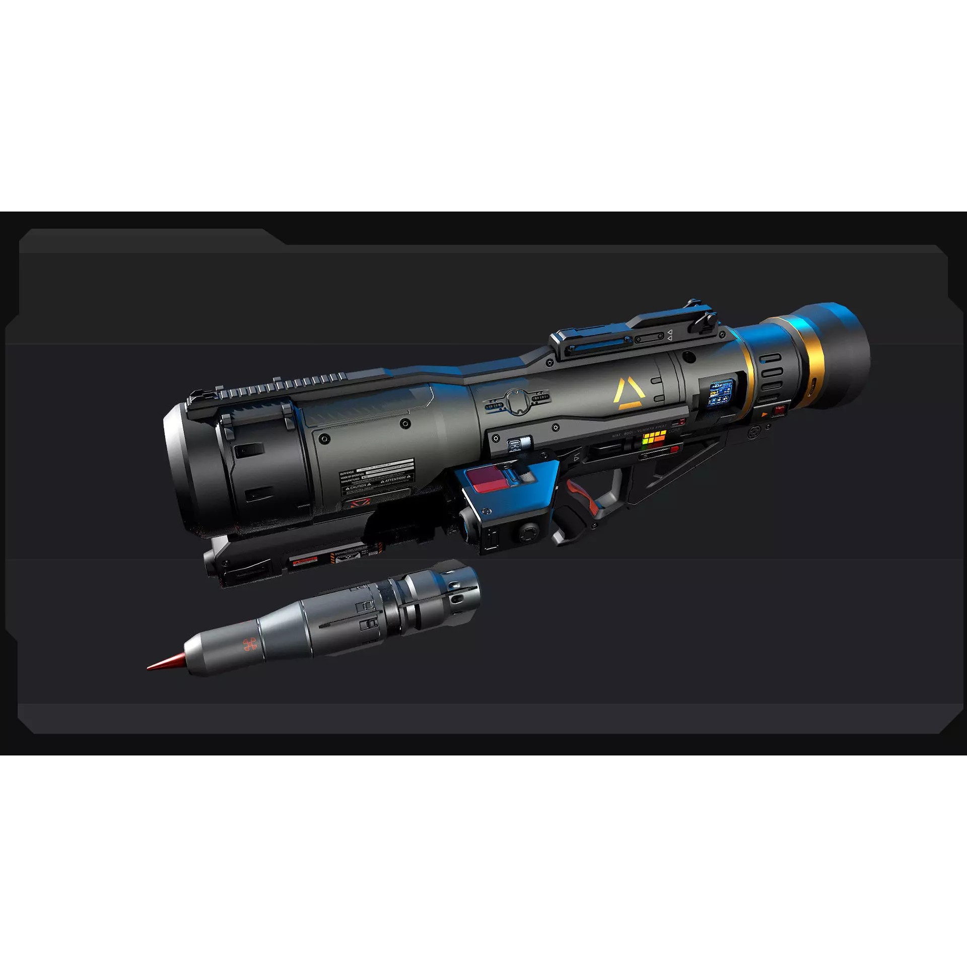 AK9 - Low-Poly Game-Ready 3D Model - View 7