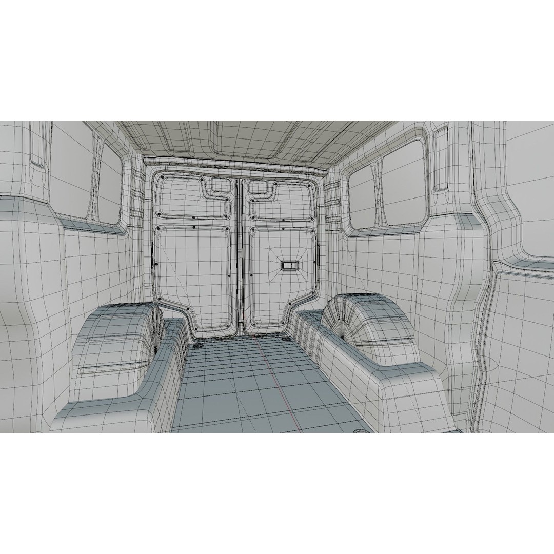 Kia PV5 Cargo 2026 3D Model – Detailed Minivan with Interior, FBX/OBJ