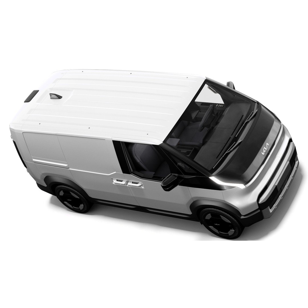 Kia PV5 Cargo 2026 3D Model – Detailed Minivan with Interior, FBX/OBJ - View 10