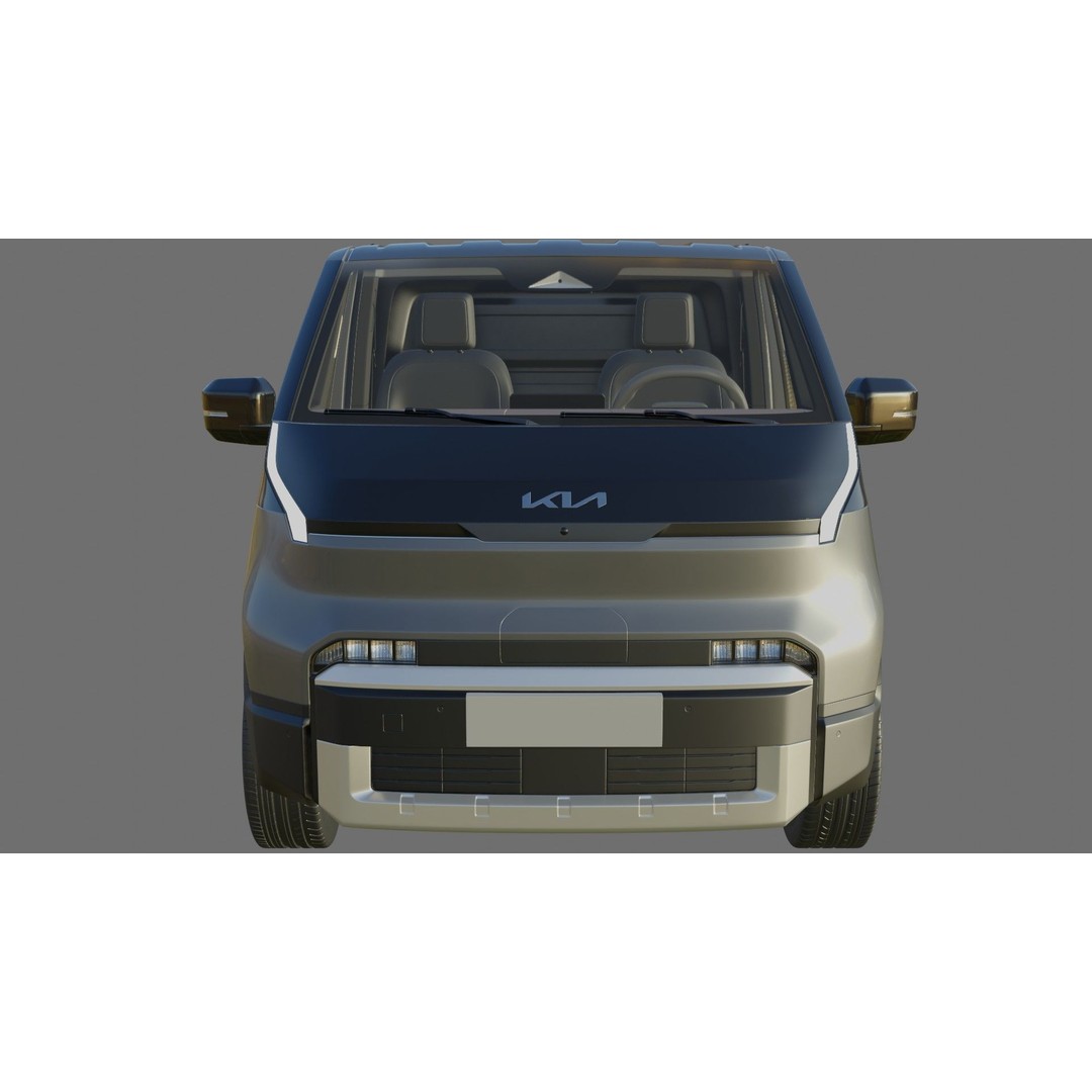 Kia PV5 Cargo 2026 3D Model – Detailed Minivan with Interior, FBX/OBJ - View 26