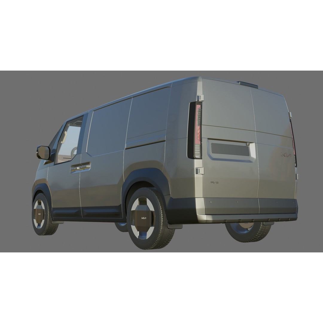 Kia PV5 Cargo 2026 3D Model – Detailed Minivan with Interior, FBX/OBJ - View 29
