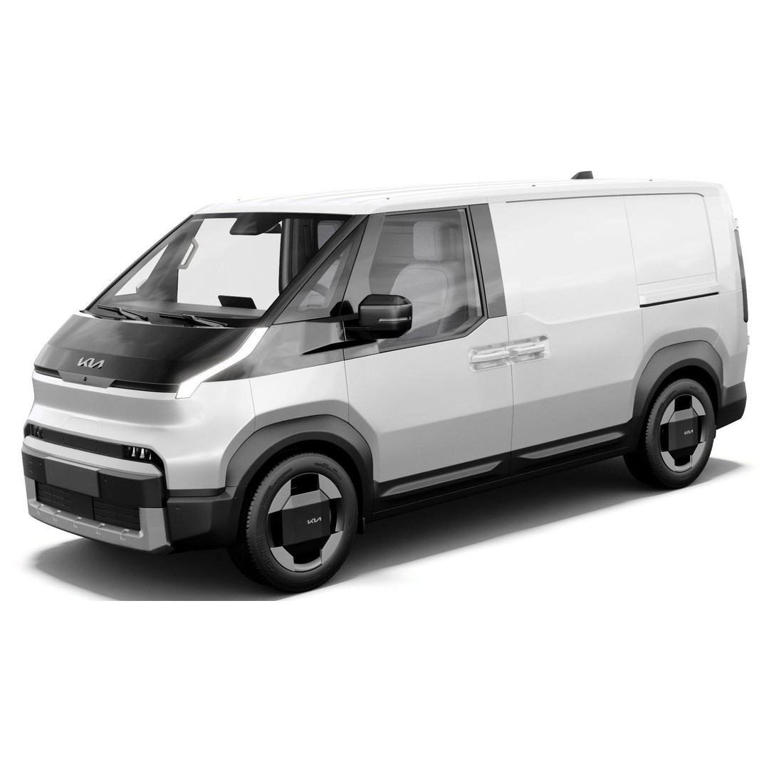 Kia PV5 Cargo 2026 3D Model – Detailed Minivan with Interior, FBX/OBJ - View 3