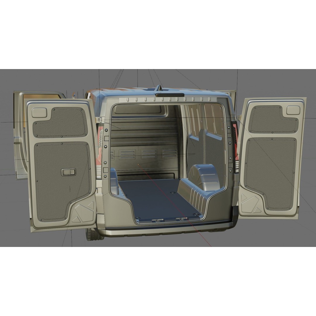 Kia PV5 Cargo 2026 3D Model – Detailed Minivan with Interior, FBX/OBJ - View 32