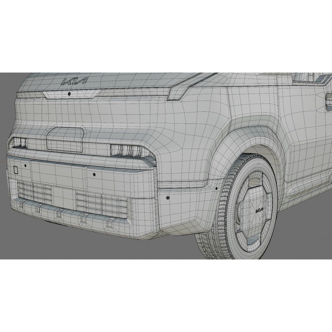 Kia PV5 Cargo 2026 3D Model – Detailed Minivan with Interior, FBX/OBJ - View 39