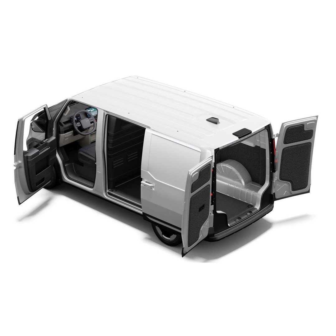 Kia PV5 Cargo 2026 3D Model – Detailed Minivan with Interior, FBX/OBJ - View 4