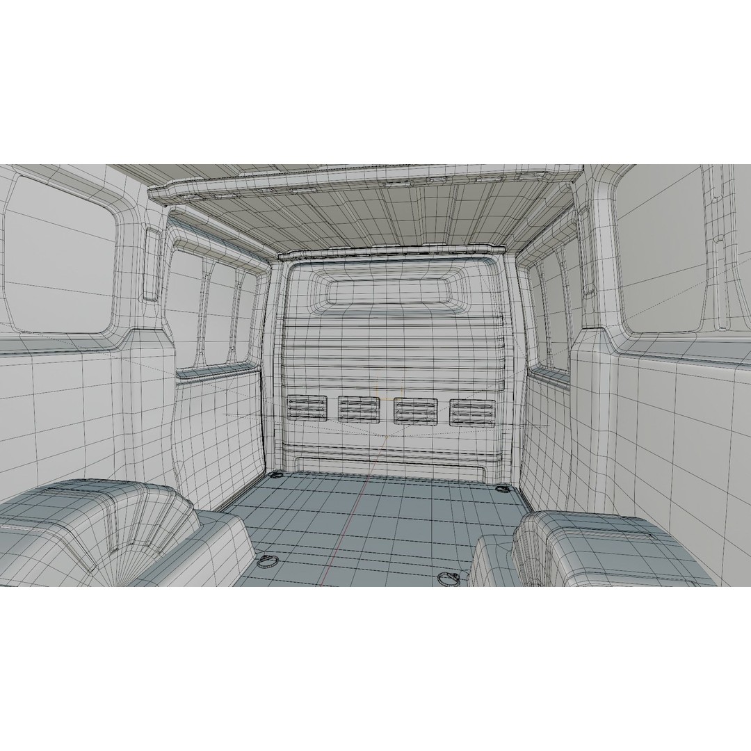 Kia PV5 Cargo 2026 3D Model – Detailed Minivan with Interior, FBX/OBJ - View 43