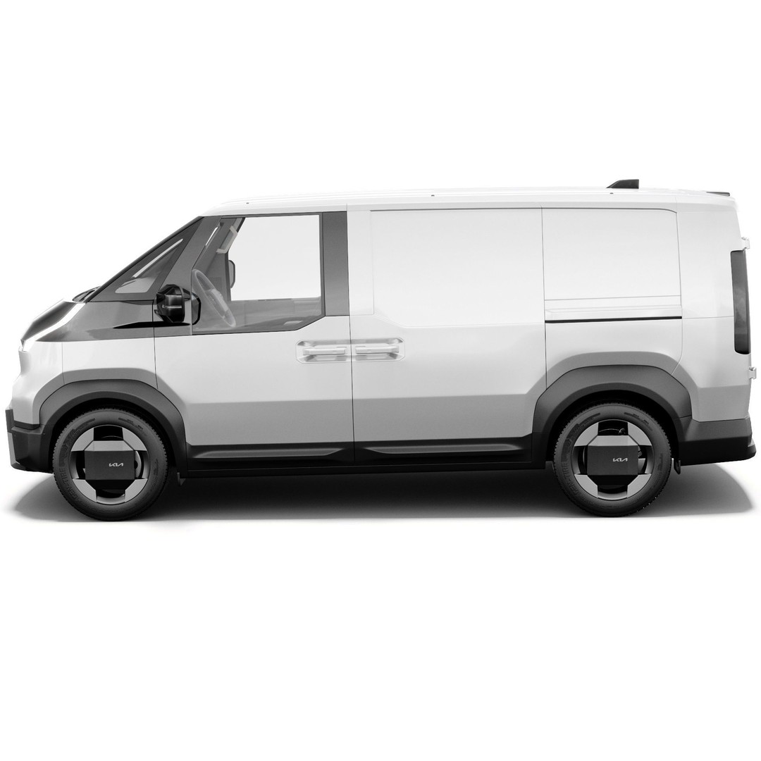 Kia PV5 Cargo 2026 3D Model – Detailed Minivan with Interior, FBX/OBJ - View 5
