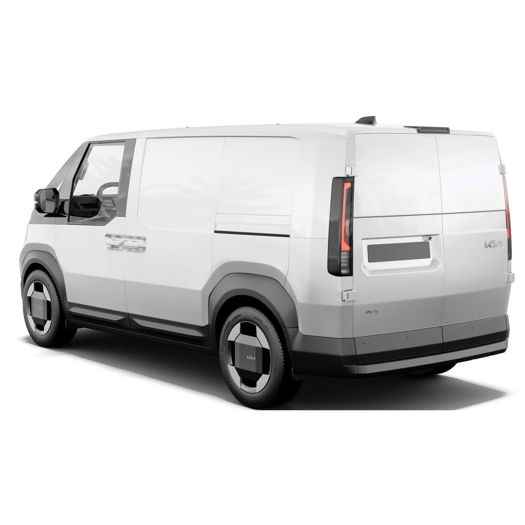 Kia PV5 Cargo 2026 3D Model – Detailed Minivan with Interior, FBX/OBJ - View 6