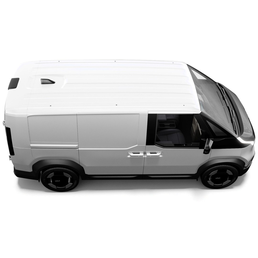 Kia PV5 Cargo 2026 3D Model – Detailed Minivan with Interior, FBX/OBJ - View 9