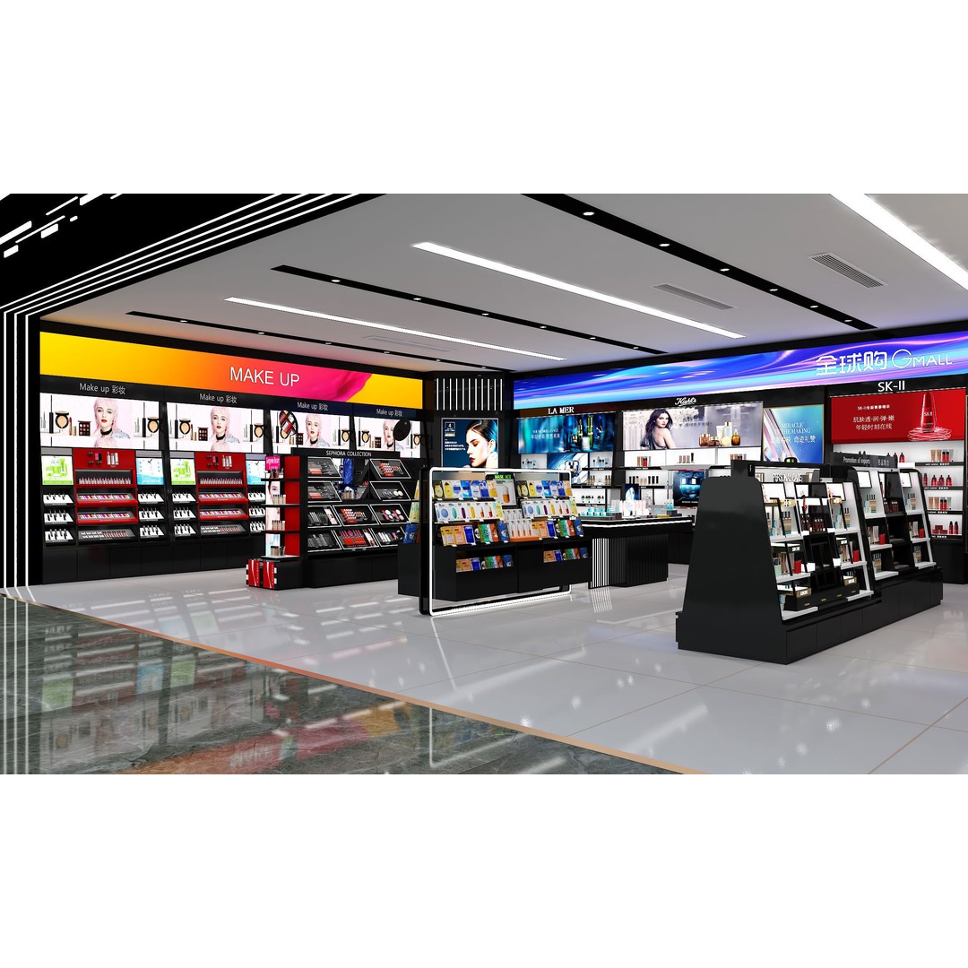 Sephora Cosmetics Store 3D Model – Low Poly Interior Asset, FBX - View 4