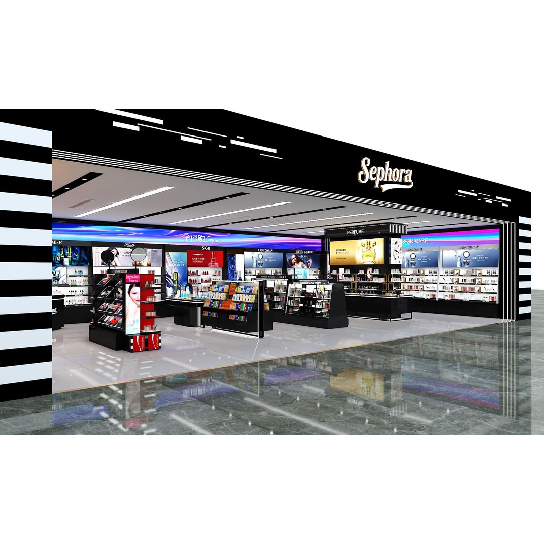 Sephora Cosmetics Store 3D Model – Low Poly Interior Asset, FBX - View 5