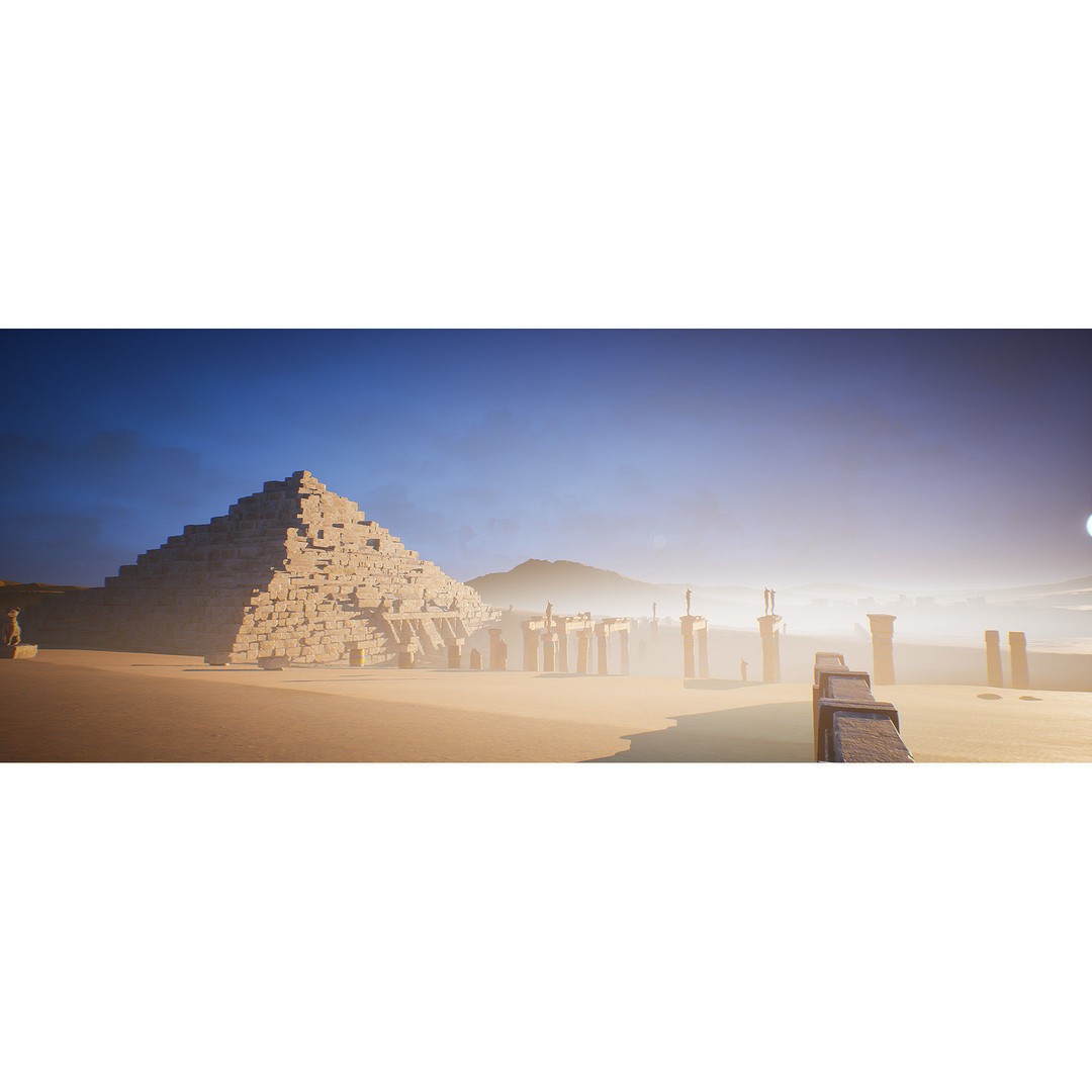 Ancient Egypt Environment 3D Model – Low Poly Historic Scene, UE4