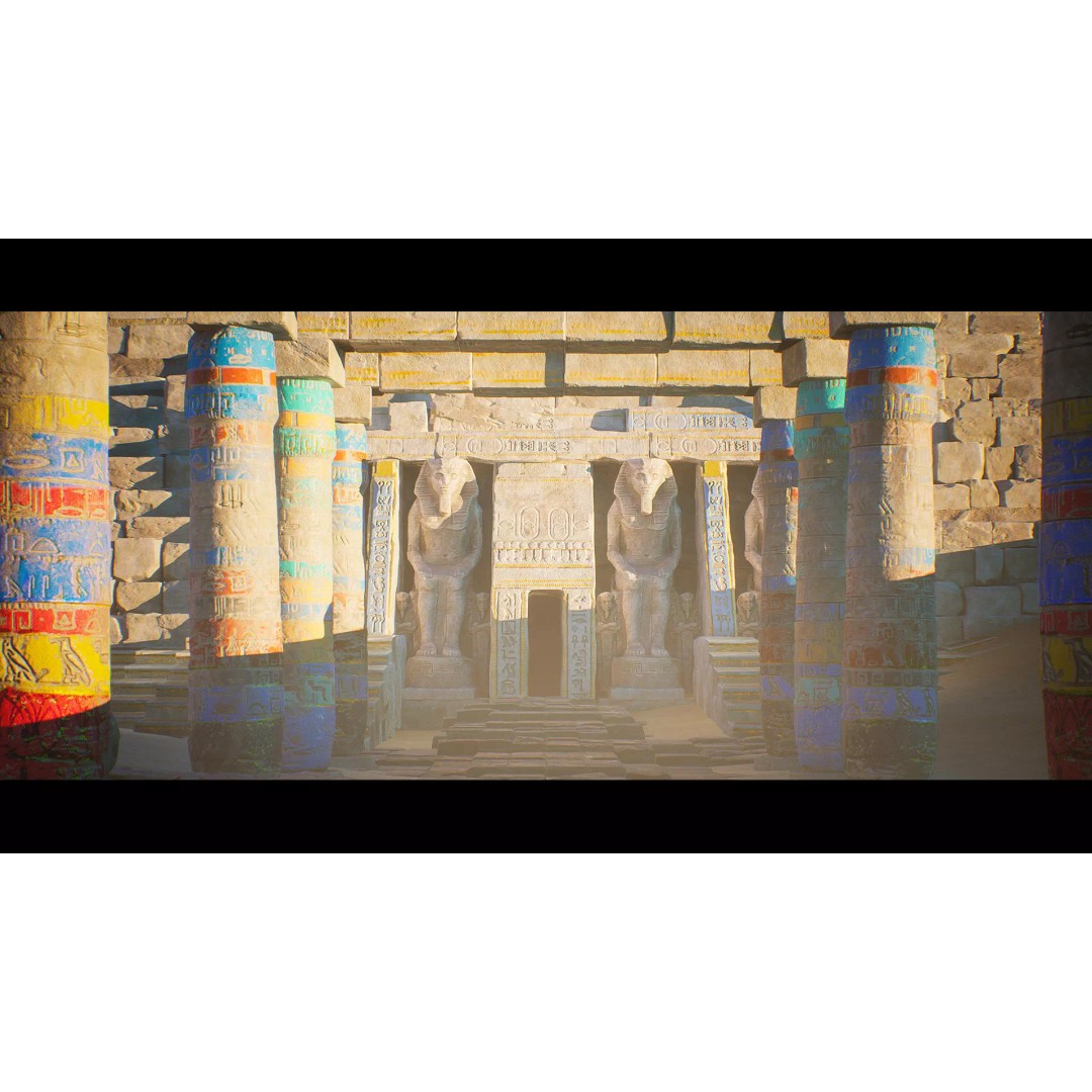 Ancient Egypt Environment 3D Model – Low Poly Historic Scene, UE4 - View 2