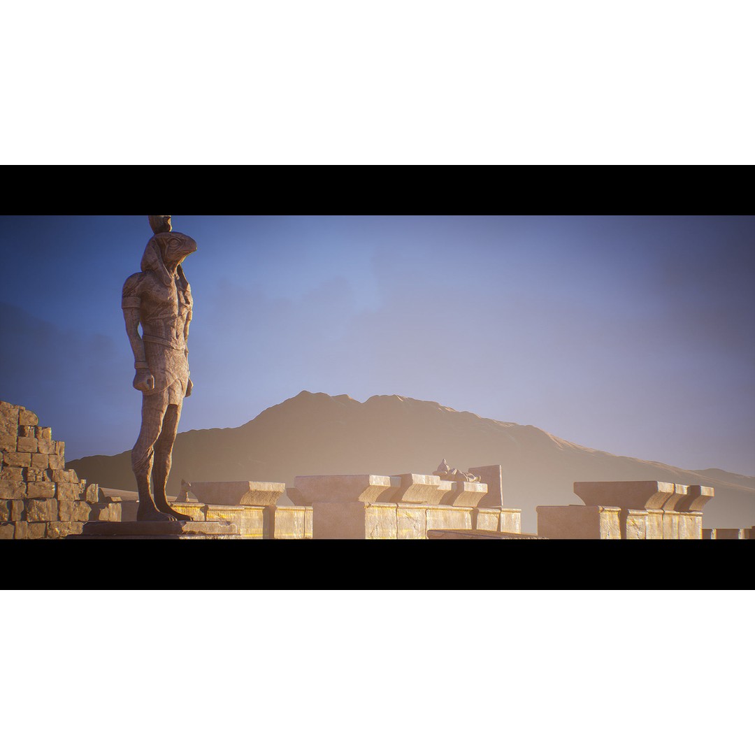 Ancient Egypt Environment 3D Model – Low Poly Historic Scene, UE4 - View 5