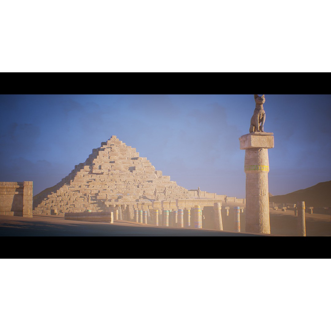 Ancient Egypt Environment 3D Model – Low Poly Historic Scene, UE4 - View 6