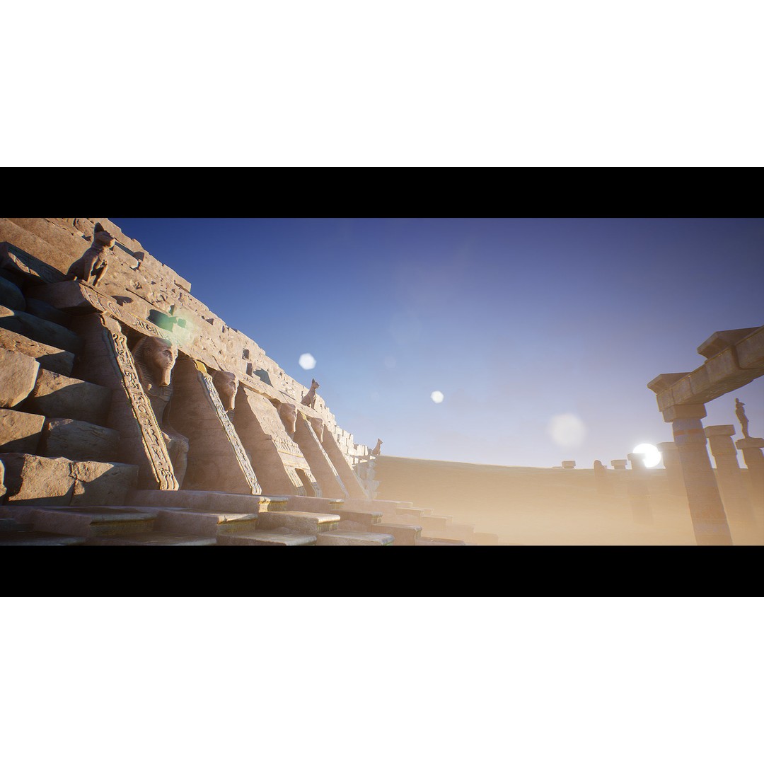 Ancient Egypt Environment 3D Model – Low Poly Historic Scene, UE4 - View 9