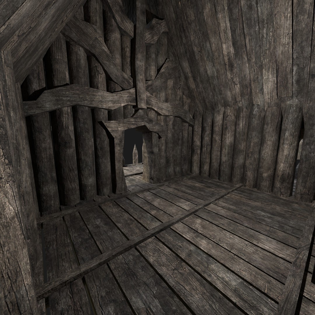 Orc Barbarian Hunter Camp Houses 3D Model – Low Poly Game Asset, FBX - View 37
