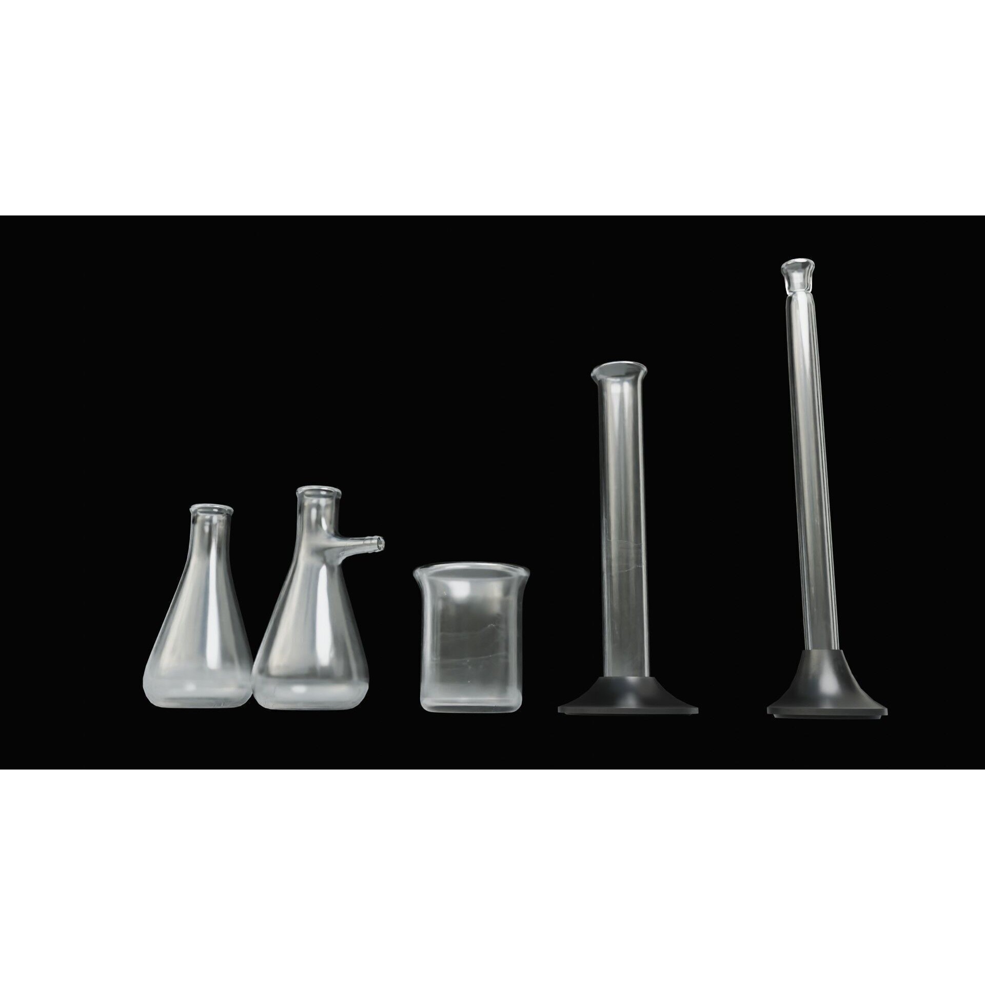 Laboratory Glassware - Low-Poly Game-Ready 3D Model - View 10