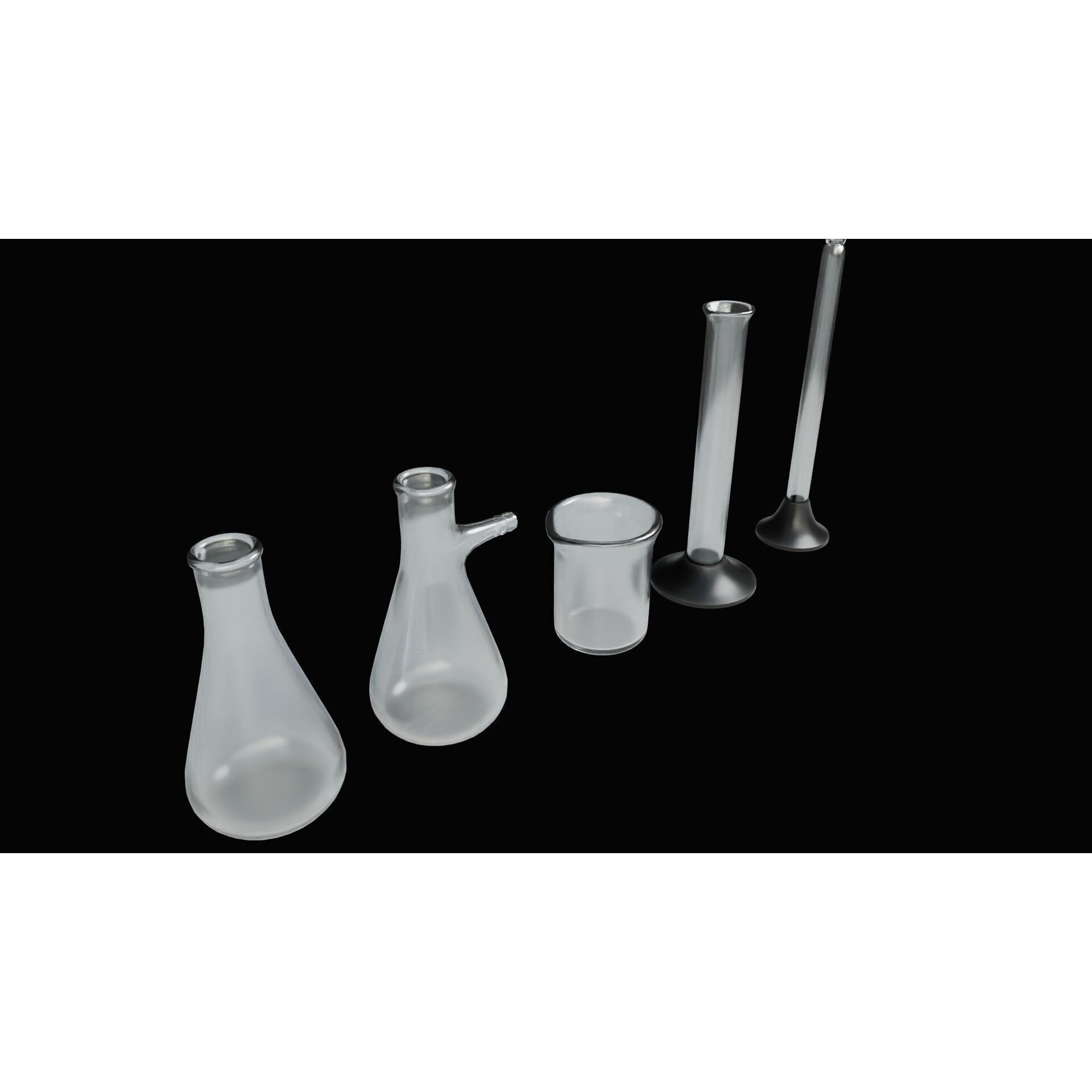 Laboratory Glassware - Low-Poly Game-Ready 3D Model - View 9