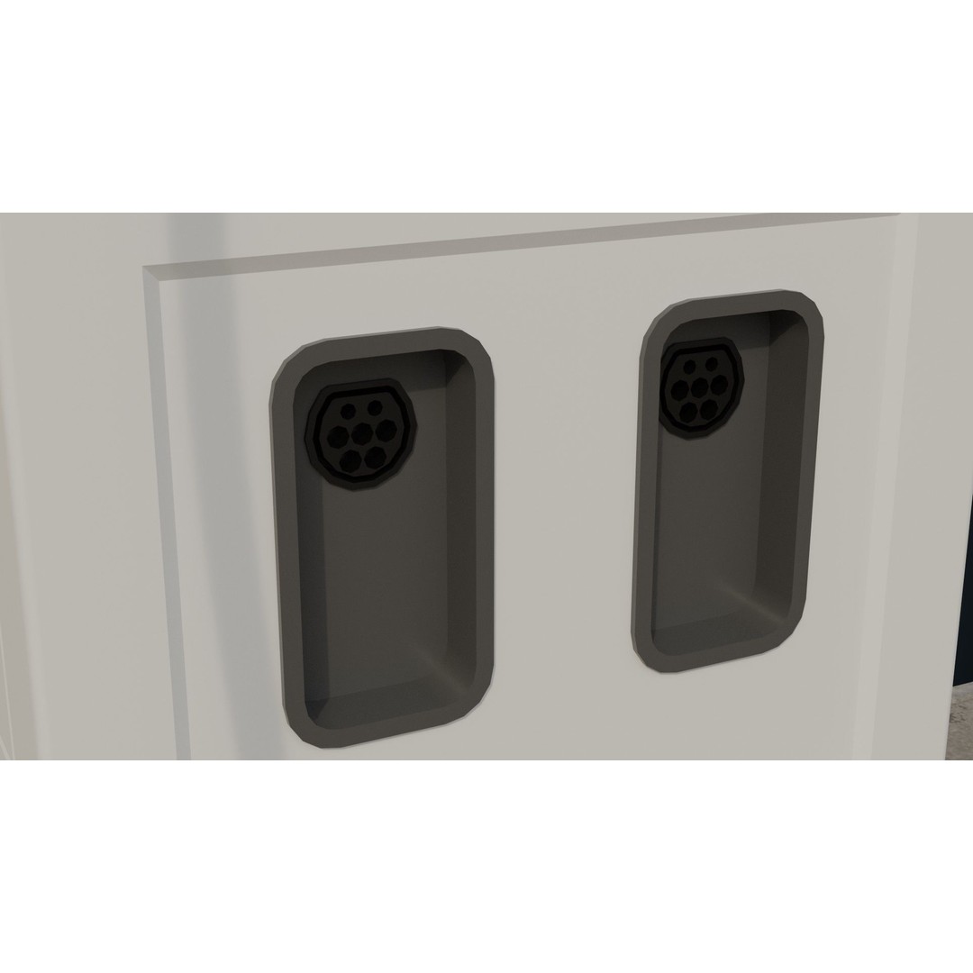 Solar Charging Station 3D Model – Low Poly Industrial Asset, FBX/Blender - View 11