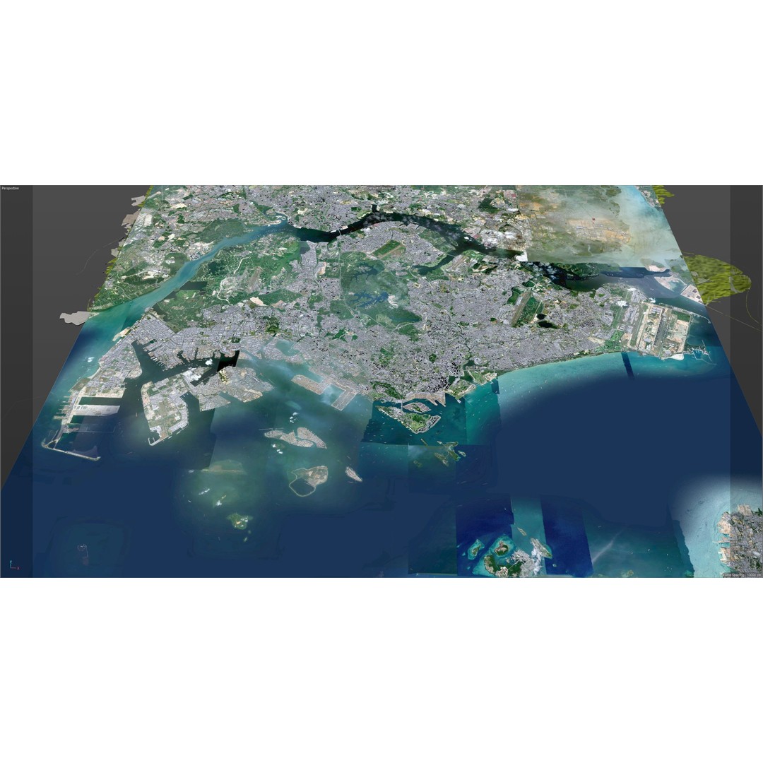 Singapore City 3D Model – Low Poly Urban Asset, Cinema 4D, FBX, OBJ - View 25