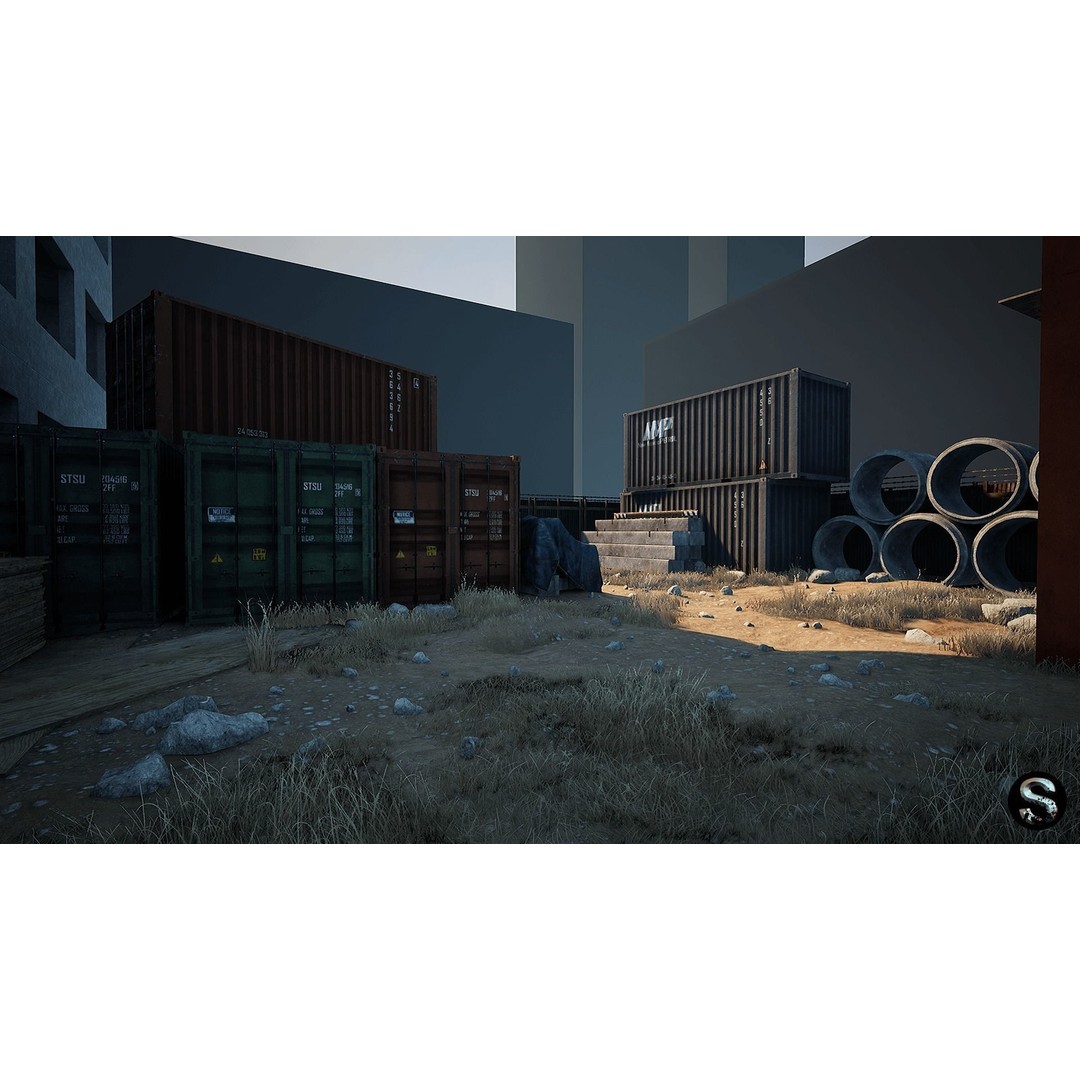 Construction Site 3D Model – Low Poly Game Asset, Unreal Engine - View 10