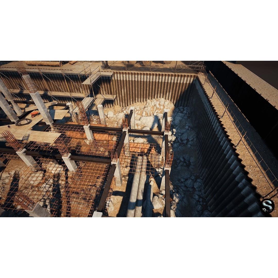 Construction Site 3D Model – Low Poly Game Asset, Unreal Engine - View 17