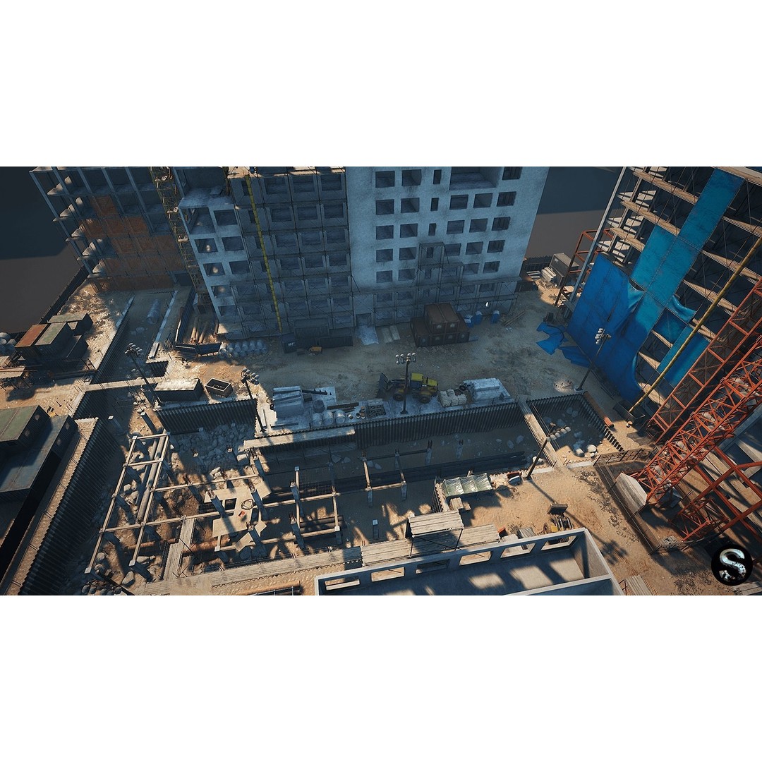 Construction Site 3D Model – Low Poly Game Asset, Unreal Engine - View 19