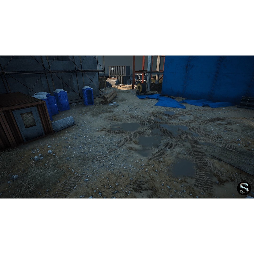 Construction Site 3D Model – Low Poly Game Asset, Unreal Engine - View 9