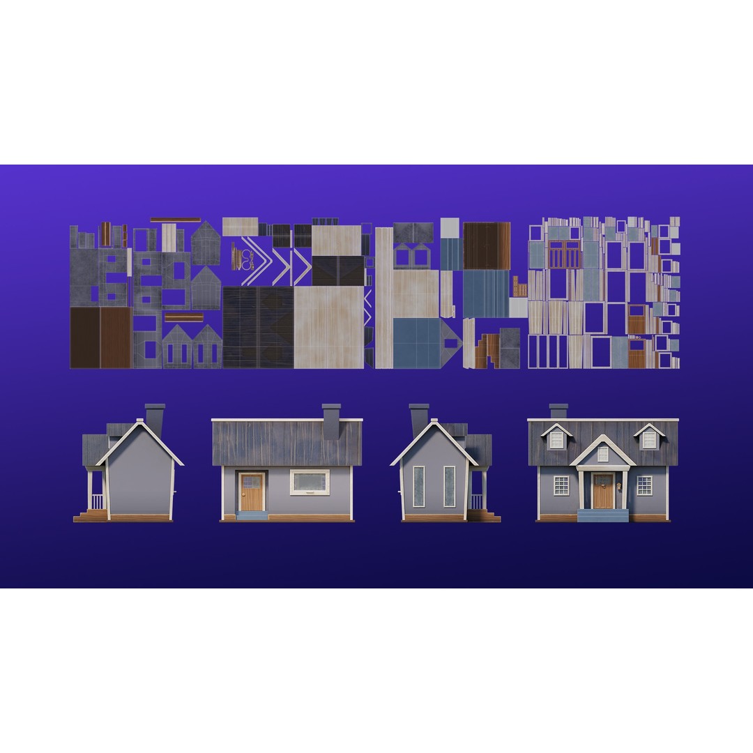 Cartoon Spooky Halloween Props Bundle Pack 3D Model – PBR Textures, FBX, OBJ - View 13