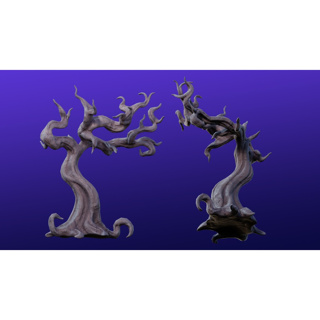 Cartoon Spooky Halloween Props Bundle Pack 3D Model – PBR Textures, FBX, OBJ - View 14