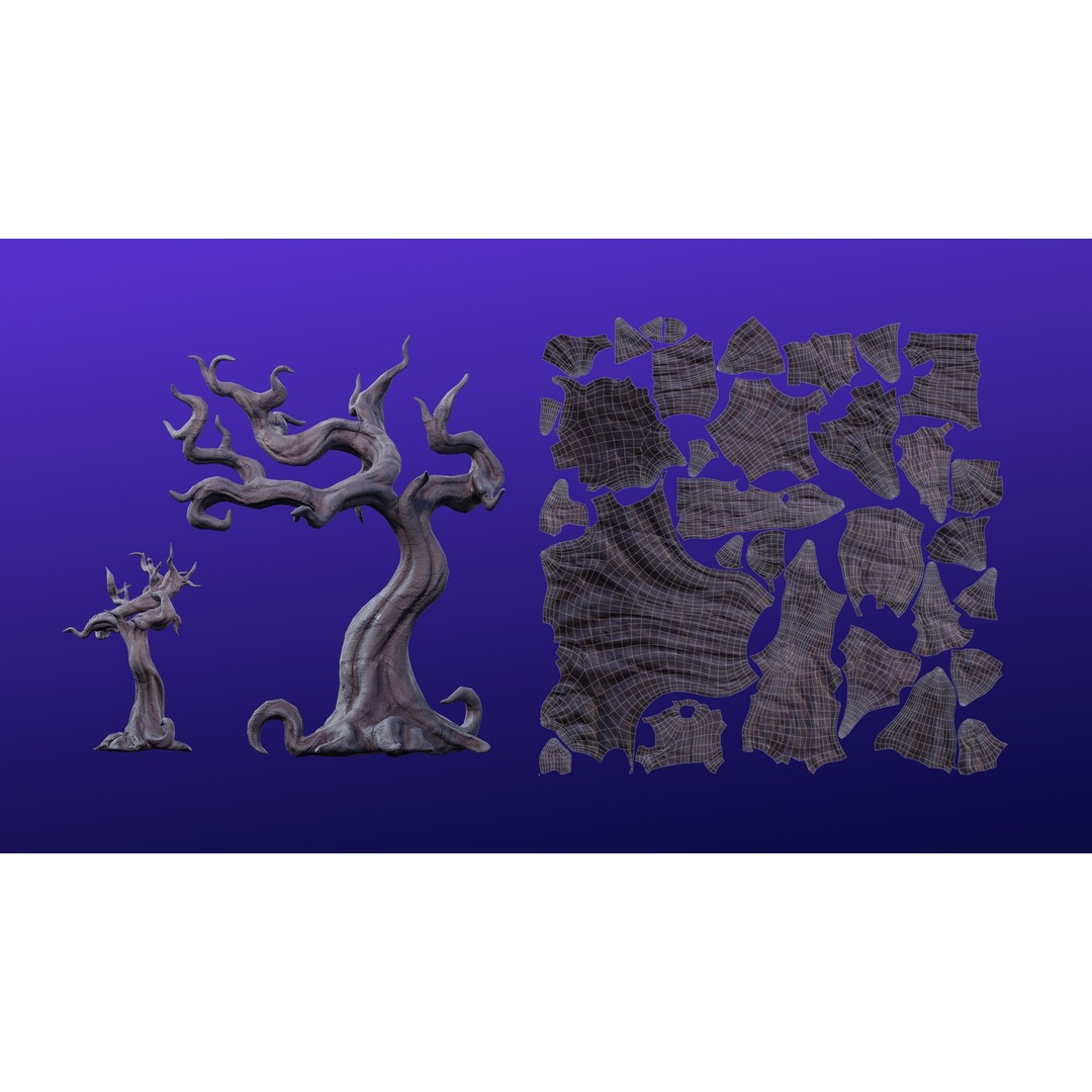 Cartoon Spooky Halloween Props Bundle Pack 3D Model – PBR Textures, FBX, OBJ - View 16