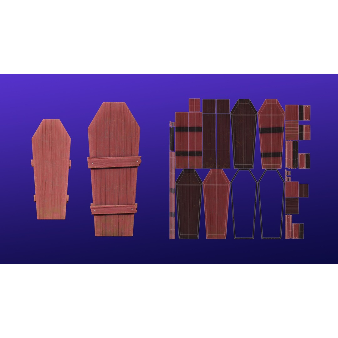 Cartoon Spooky Halloween Props Bundle Pack 3D Model – PBR Textures, FBX, OBJ - View 25