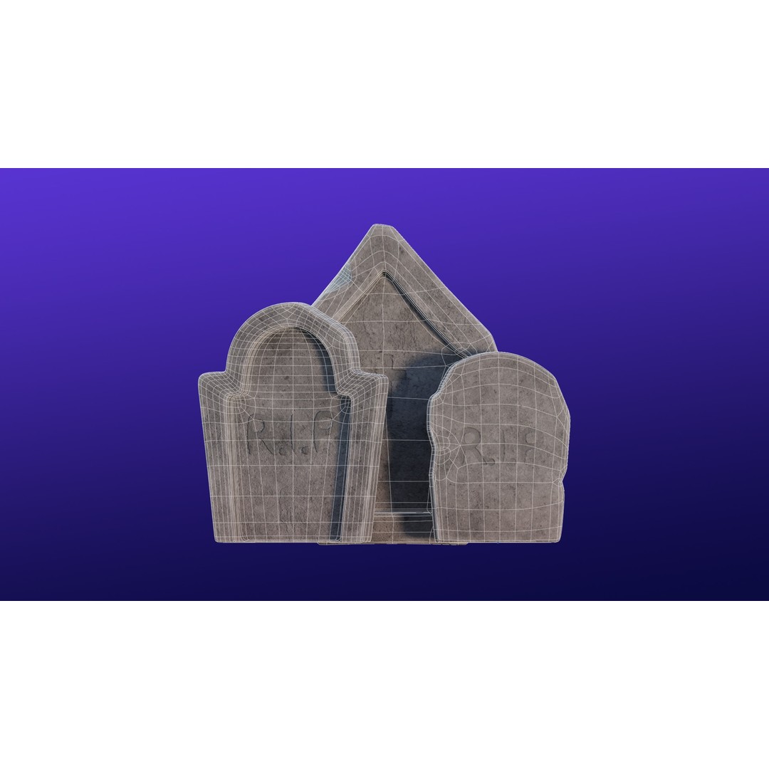 Cartoon Spooky Halloween Props Bundle Pack 3D Model – PBR Textures, FBX, OBJ - View 30