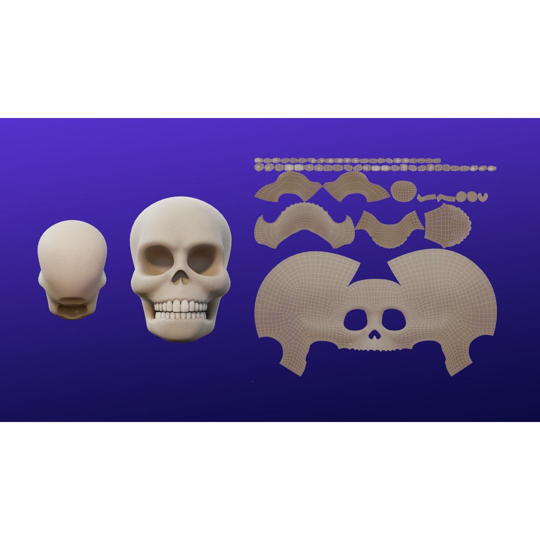 Cartoon Spooky Halloween Props Bundle Pack 3D Model – PBR Textures, FBX, OBJ - View 37