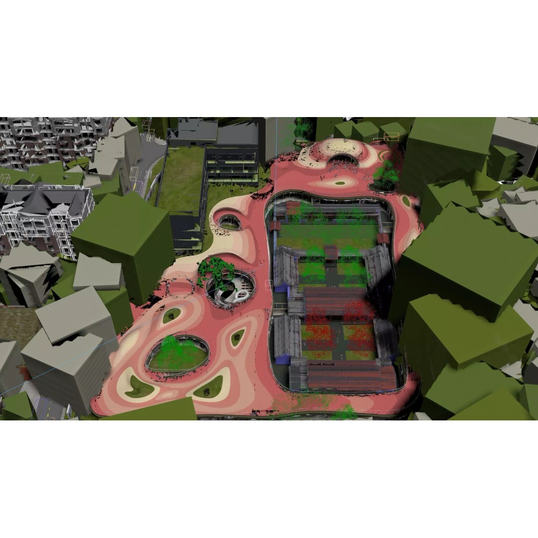 Futuristic Mixed-Use District 3D Model – High Poly Architectural Visualization - View 15