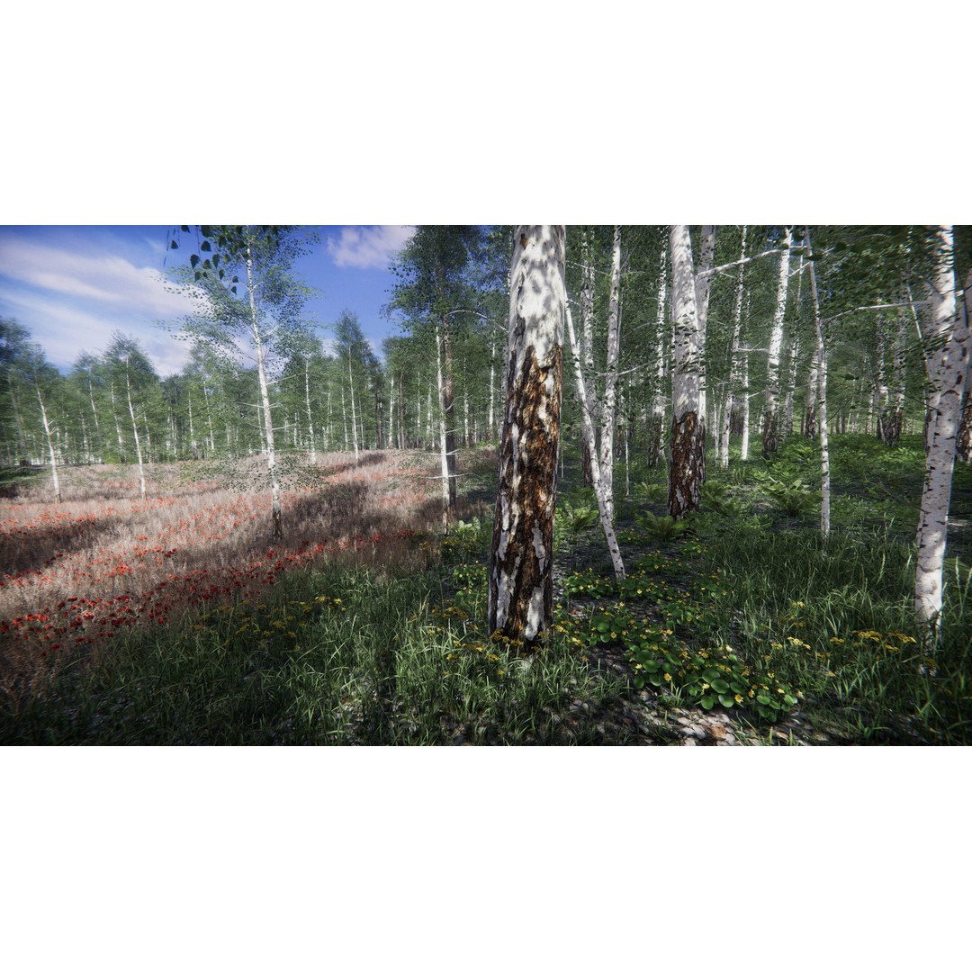 Lake Coniferous 3D Model – Low Poly Environment with Trees, Unity - View 40