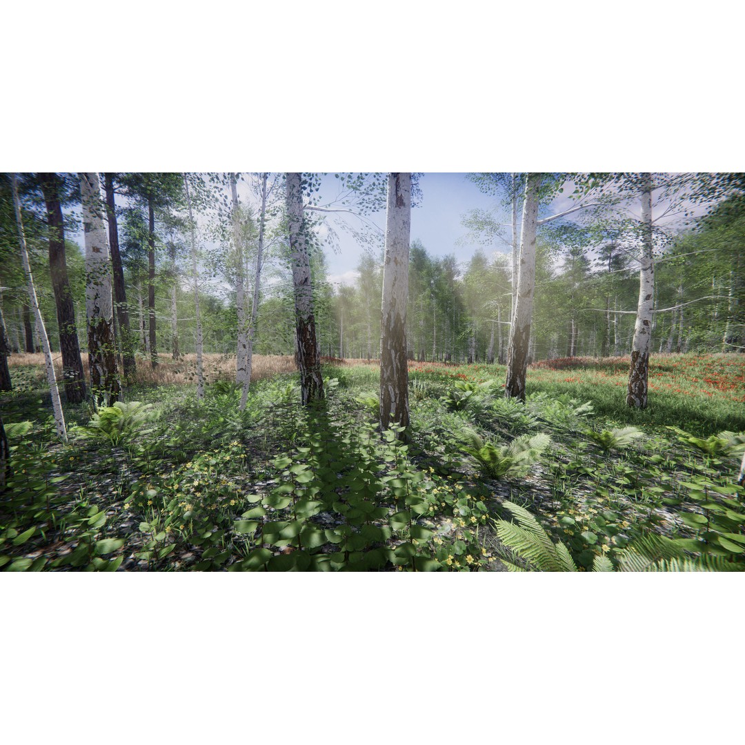 Lake Coniferous 3D Model – Low Poly Environment with Trees, Unity - View 9